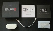 Status Between 3ANC Onyx Noise Cancelling Wireless Earbuds Off White Waterproof