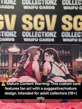 Tifa × Aerith Final Fantasy – Exclusive Sexy Waifu Card | Double-Sided Premium,