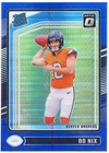 2024 Panini Donruss Optic - Rated Rookie Bo Nix #209 Blue Hyper Prizm (RC)