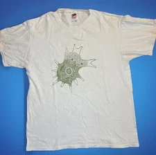 Vtg Y2K AMOEBA Protozoan Organism Graphic Science Men’s Lg ~ Has Stains