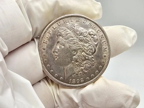 1892-CC Morgan Silver Dollar AU Key Date Excellent Coin