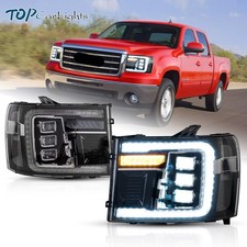 Vland Full Led Headlights For 2007-13 Gmc Sierra 1500 2500hd 3500hd Wanimation