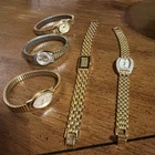 Lot Of 5 Vintage Women’s Watches Need New Batteries Japan Pulsar Timex Etc