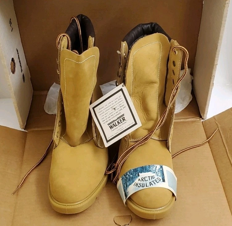 New with tags and box rare vintage walker oil resistant men's boots size 8.5 - Image 4 of 4