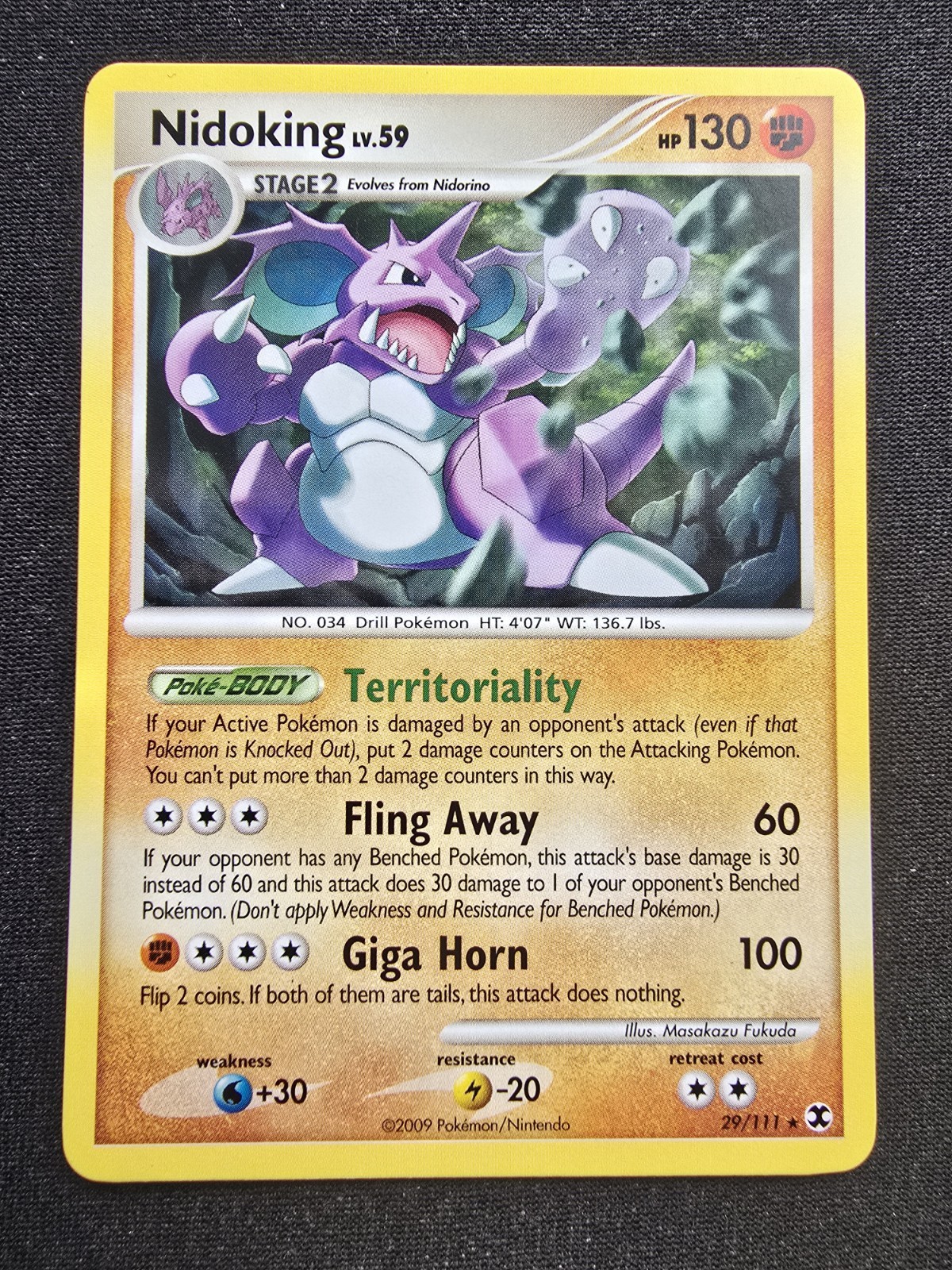 Nidoking - 29/111 - Rising Rivals *NM* Pokémon TCG