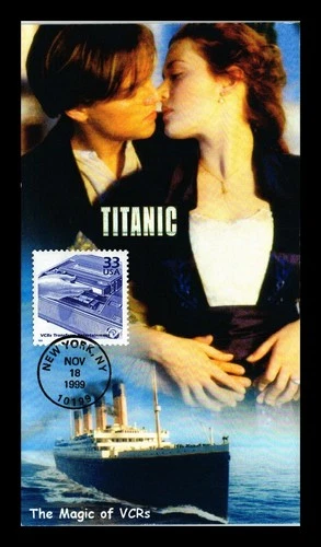 US COVER VCR TRANSFORMS ENTERTAINMENT CELEBRATE CENTURY FDC TITANIC MOVIE