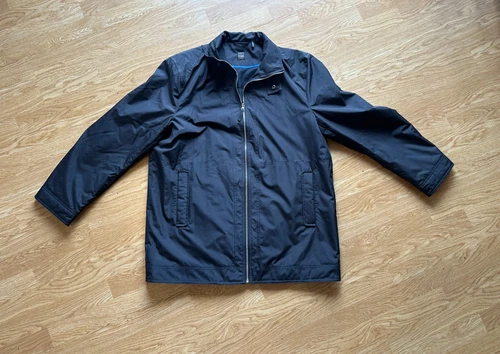 Drizzle Men's Rain Jacket Large Black Full Zip NWT Expel Liquid Repellent - product listing photo