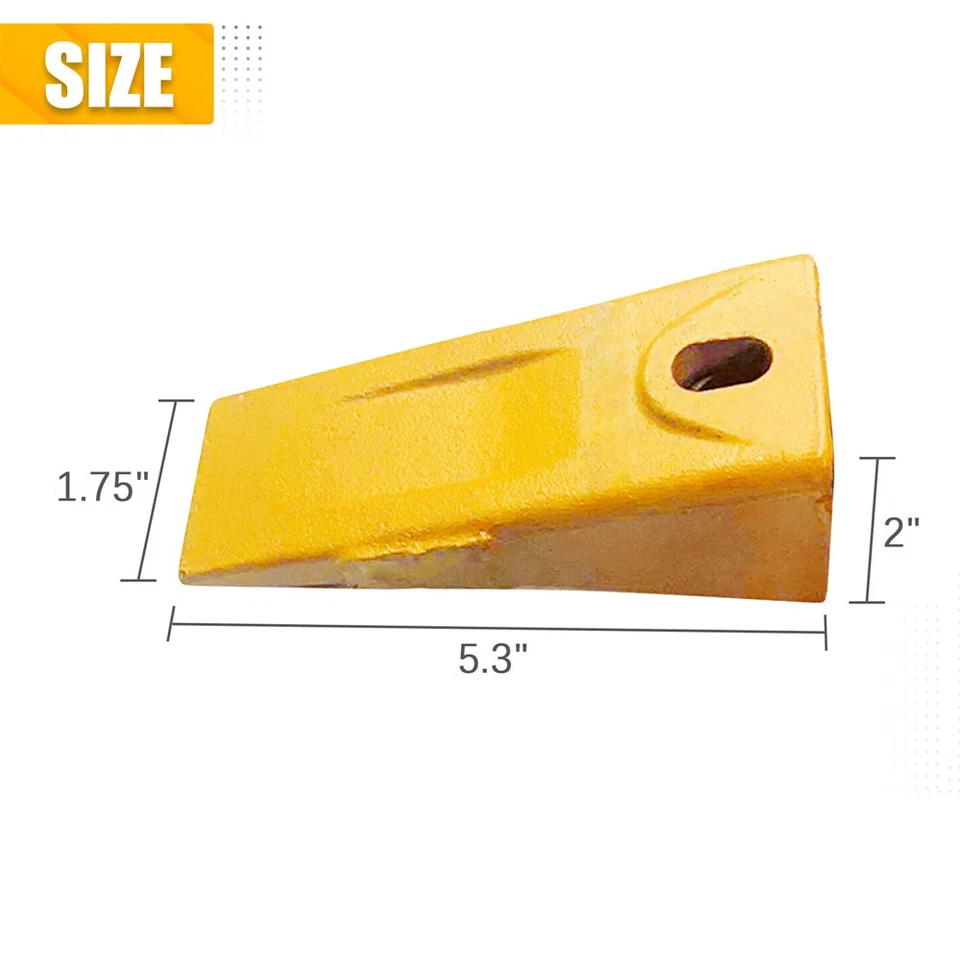 10Pcs 6737325 Bucket Teeth with 6737326 Flexpins for Bobcat Style Mini Excavator - Image 2 of 4