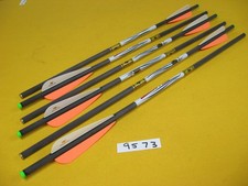 Ten Point Wicked Ridge 6 Gold Tip Swift Carbon Arrows 20" w/OMNI Nock 4" Vanes