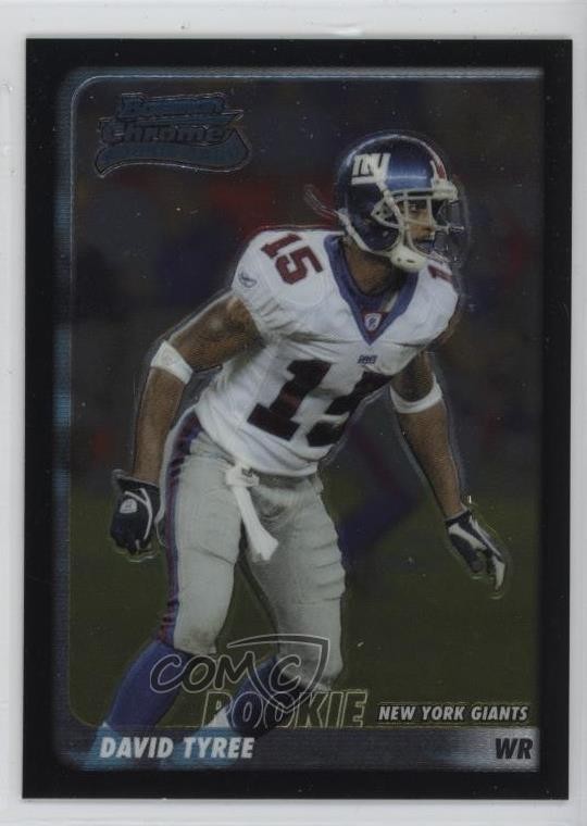 2003 Bowman Chrome David Tyree #204 2w3