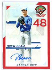 DREW BEAM S/P #119/199 2025 PANINI PROSPECT EDITION PROSPECT SIGNATURES RED AUTO