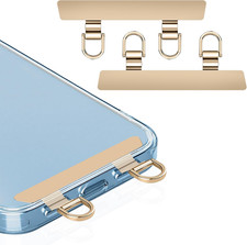 Metal Phone Tether Tab, Double Buckle, Anti-Scratch, Metal Phonepatch, Universal