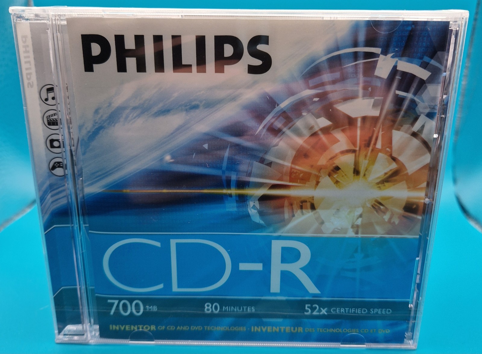 Philips CD-R 700mb X6 Discs 80 Minutes 52x Certified Speed New/Sealed