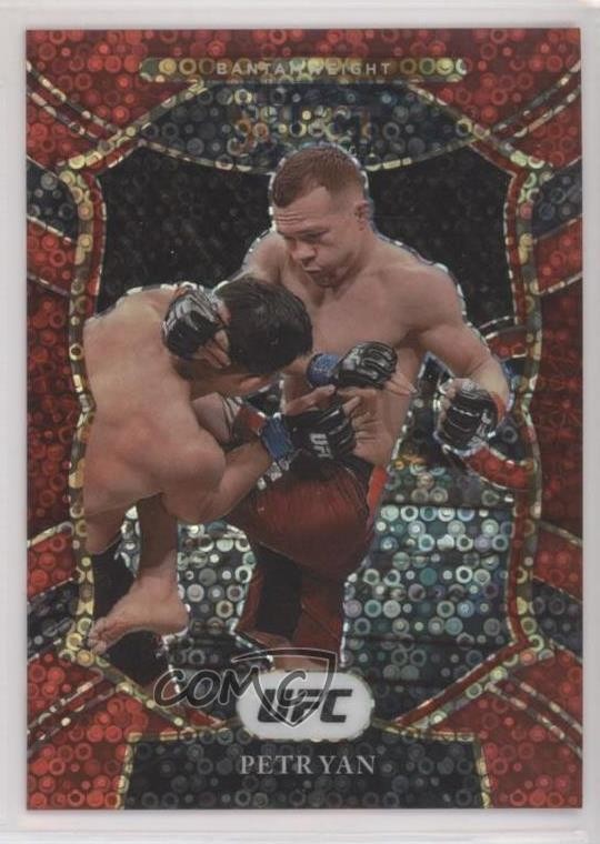 2021 Panini Select UFC Concourse Red Disco Prizm 105/199 Petr Yan #79 mr1