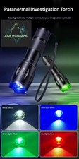 4 Colours - Ghost Hunting Paranormal Torch Light, Rechargeable LED Flashlight
