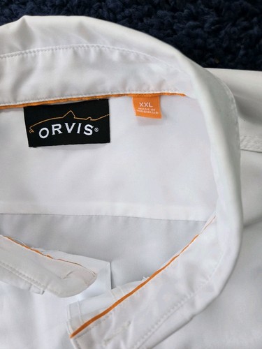 ORVIS Herren weißes Kurzarm Hemd mit Knopfleiste Gr. XXL - NEUWERTIG!!!! - Bild 8 von 15