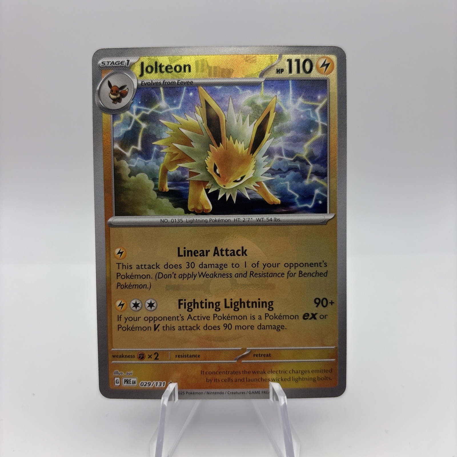Jolteon Poke Ball Reverse Holo 029/131 Pokemon - Prismatic Evolutions NM 🔥