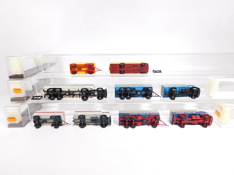 5X Brekina H0 1:87 LKW MB 7626 8106 8155 57200 Baufeld Sg/Mint+Box #DJ531-1 - Immagine 3 di 4