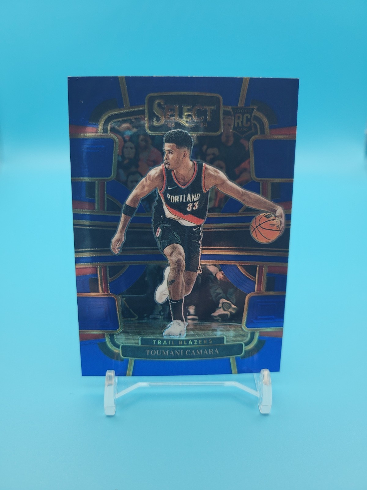 TOUMANI CAMARA - 2023-24 Panini Select Concourse Blue Rookie #81 - Trailblazers