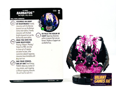 DC Heroclix Barbatos #068 w/ Card DC Rebirth Set