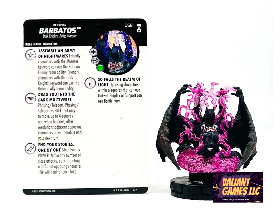 DC Heroclix Barbatos #068 w/ Card DC Rebirth Set - Image 1 of 1
