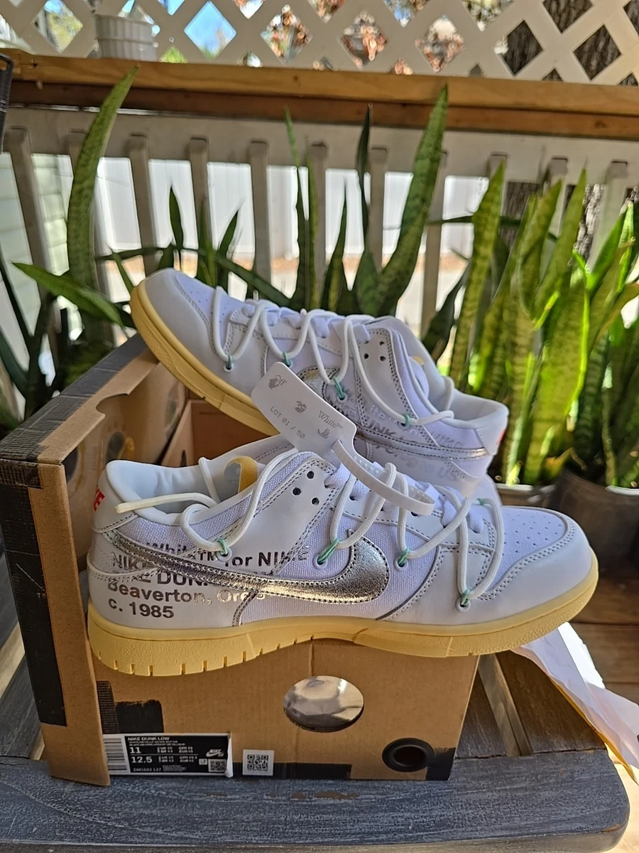 Las mejores ofertas en Nike Off-White x Dunk Low Lot 01 of 50 | eBay