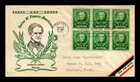 Dr Jim Stamps Holland Cachet Scott 869 Horace Mann Pane Of 6 First Day Cover