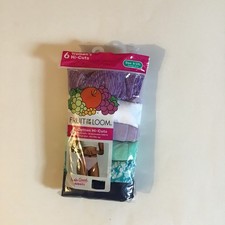 Fruit of the Loom Women's Cotton Hi-Cuts Underwear 6-Pack, Assorted, Size 9/2XL