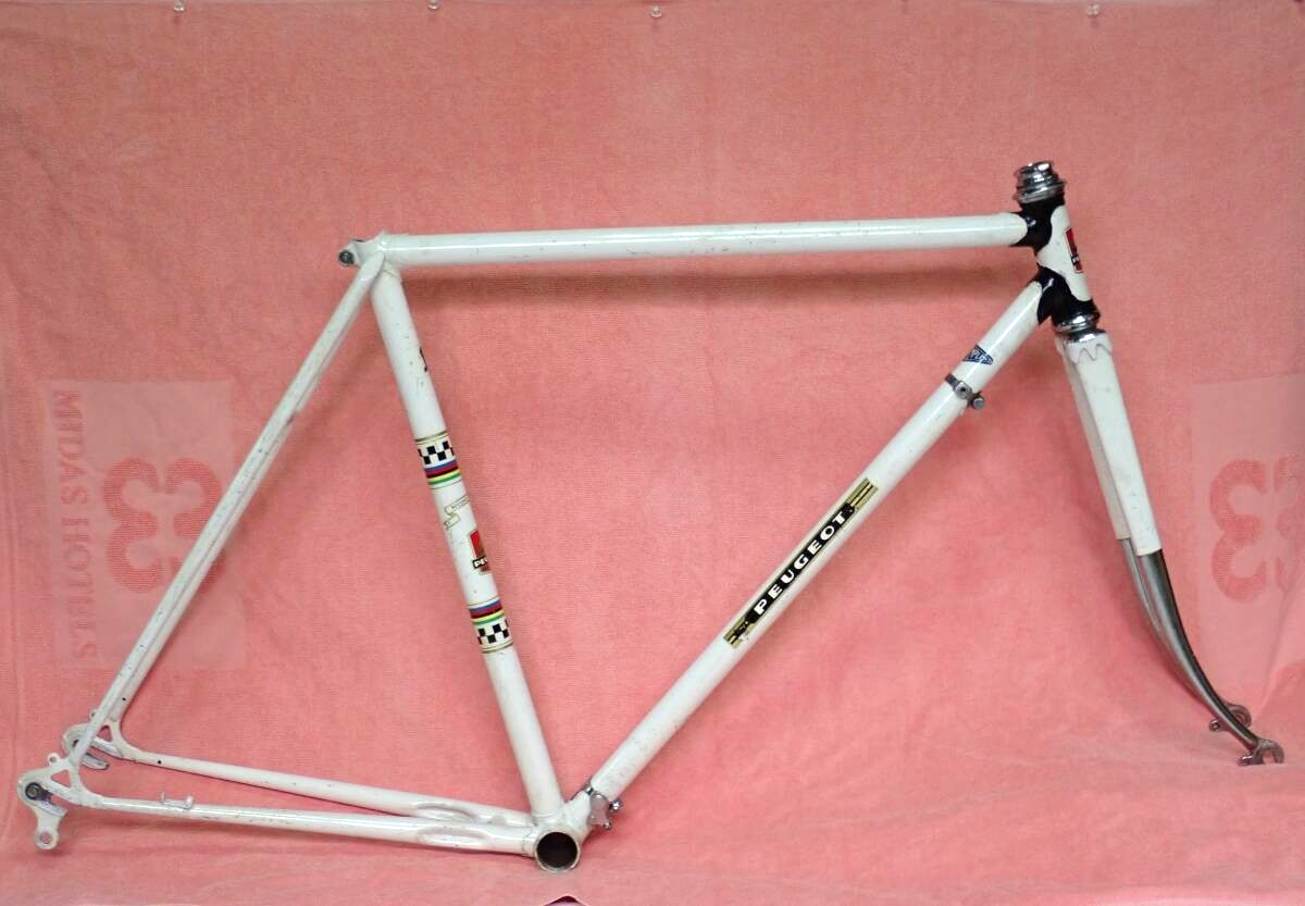 Peugeot Mid Range Road Frame Made in France Reynolds 531 Size