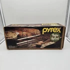 Vintage Pyrex Bake-A-Round Glass Baking Tube w/Cooling Rack Bake A Round 90s