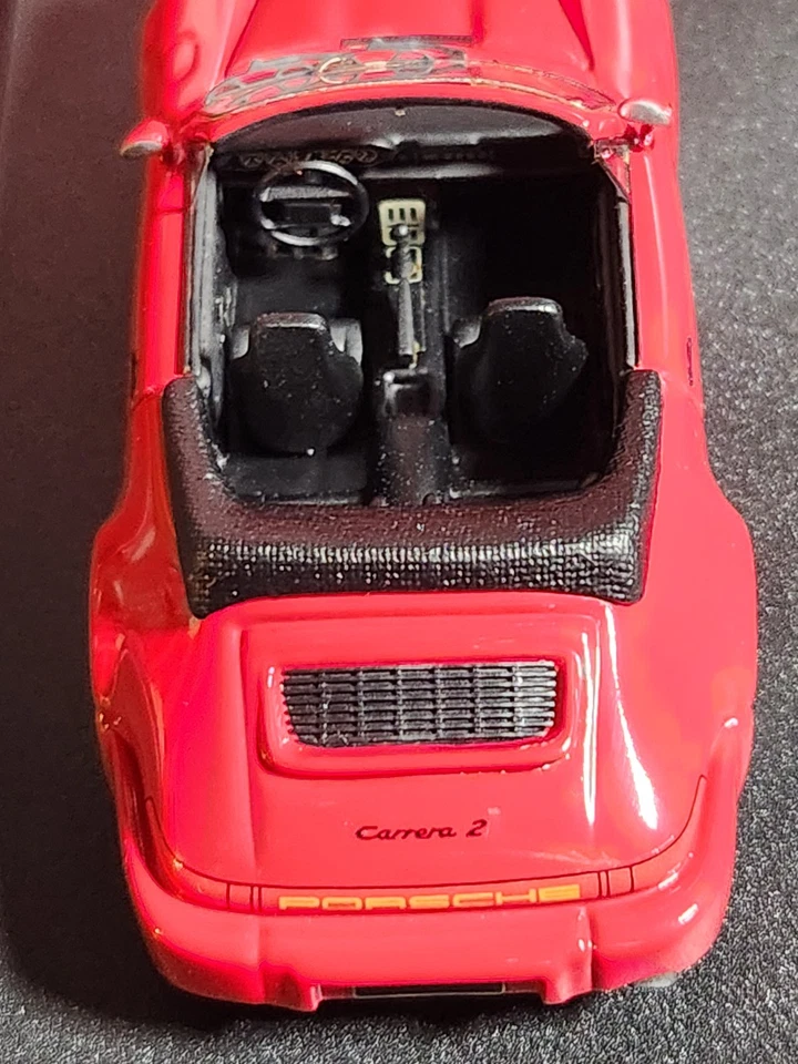 MR COLLECTION MODELS PORSCHE CARRERA 2 RED CABRIOLET 1:43 MIB COA 84 of 499 - Image 4 of 4