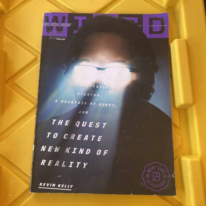 Vintage Wired Technology Magazine MAY 2016,Kevin Kelly,Leap of Faith,Startup