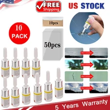 Auto Glass Nano Repair Fluid Car Windshield Resin Crack Tool Kit Crack 10-Pack