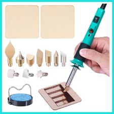 930-IV Pyrography Wood Burning Pen Kit Adjustable Temperature, Power Switch, ...