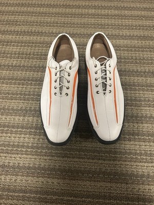 FootJoy Icons Golf Shoes Size 9.5 Custom Orange Stripe (New)
