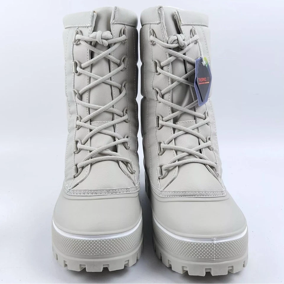 Botas de nieve acolchadas de sauce Alpine Design 200G talla 7 blanco marfil termolite Foto 2 de 4