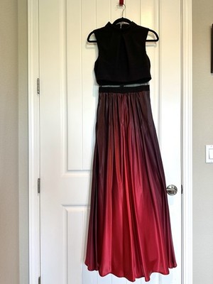 strapless open back dress Red Plaid Tiered Maxi Dress - All Dresses main image 0