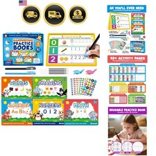 Magic Grooved Writing Practice Books for Kids, Large Grooved Handwriting Copy...