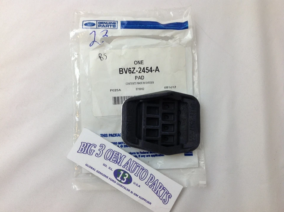 Ford Focus 2013 embrague o freno aluminio/goma pedales almohadilla nuevo OEM BV6Z-2454-A Foto 3 de 4