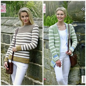 ladies striped cardigan