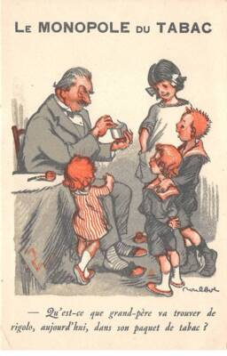 Illustrator - n°80348 - F. Poulbot - Le Monopole du Tabac - Qu'est-ce que gr
