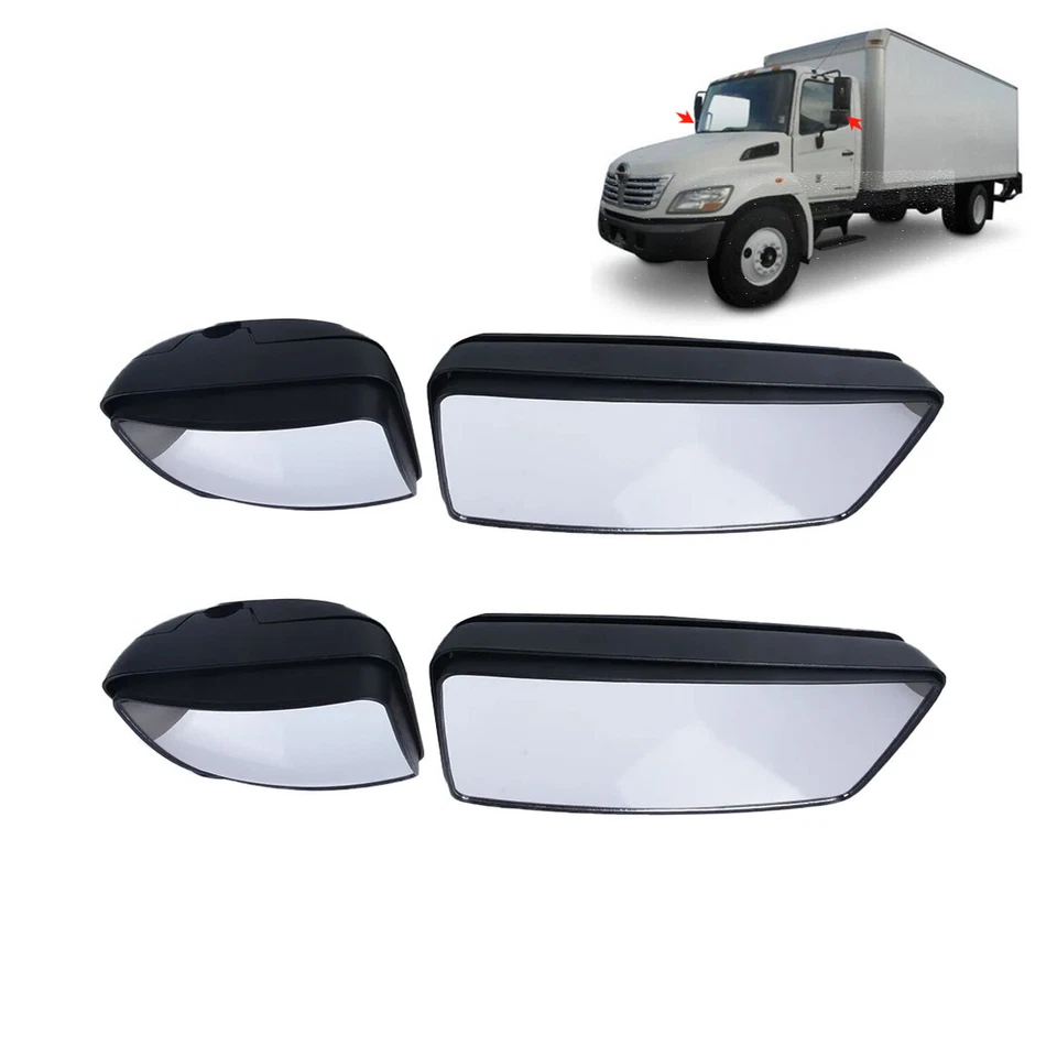Espejo retrovisor puerta lateral izquierdo+derecho 4X para HINO 145 165 238 268 338 2008-2020 7,7 L Foto 4 de 4