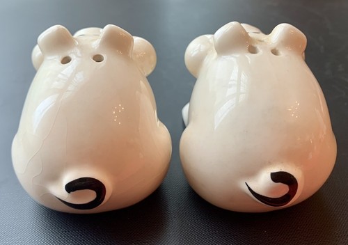 Vintage 1983 RON GORDON DESIGNS Ceramic PIG Salt & Pepper Shakers Taiwan w/Tag - Picture 4 of 7
