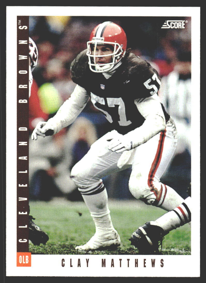 Clay Matthews #175 1993 Score Cleveland Browns
