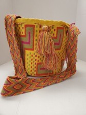 A Pure Handmade Authentic Mochila Wayuu Indigenous Colombian Bag