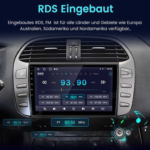 Für Fiat Bravo 2007-2012 Autoradio CarPlay Android 13.0 DAB GPS CANBUS 6GB+128GB - Bild 11 von 18