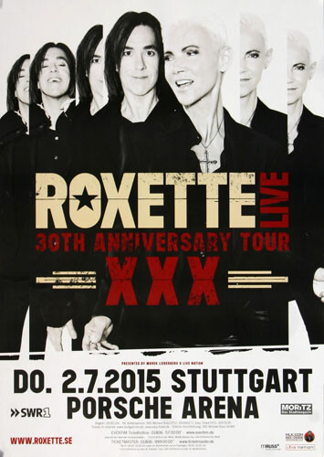Roxette - Live Tour , Stuttgart 2015 | Konzertplakat | Poster-image