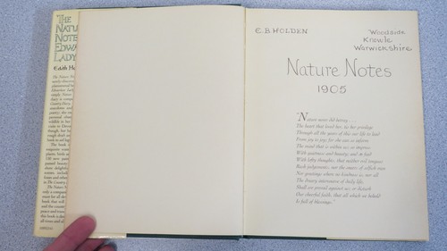 Nature Notes of an Edwardian Lady by Edith Holden 1989, First US Hardcover - Picture 8 of 9