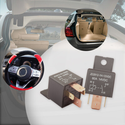 Relais De Voiture 2 Pièces, 4 Broches 24V 80Amp SPST Modèle