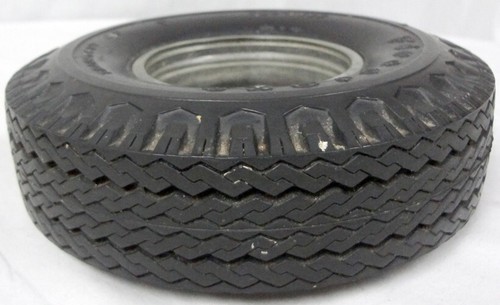 Vintage Novelty Firestone Rubber & Glass Transport 100 Tire Advertising Ashtray! - Picture 3 of 14